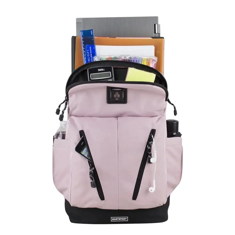Eastsport Academic Backpack Pockets Pink School Travel Trail Sports Bag NEW